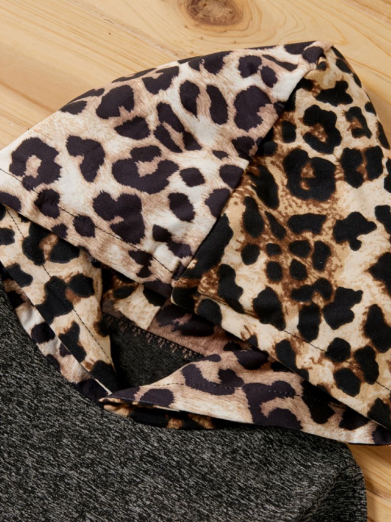 Chlapecká Sada Mikiny A Kalhot S Leopardím Vzorem Dětského Oblečení