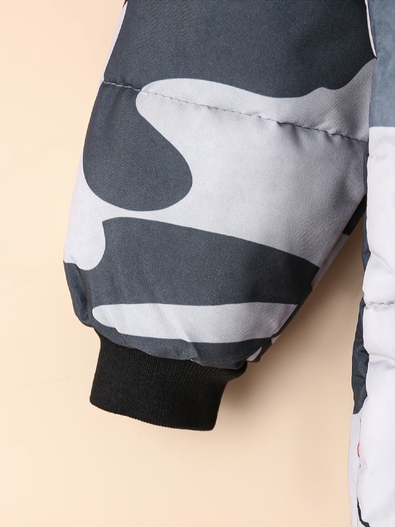 Chlapecký Kabát Camo Puffer S Kapucí Na Podzim Zima Nové