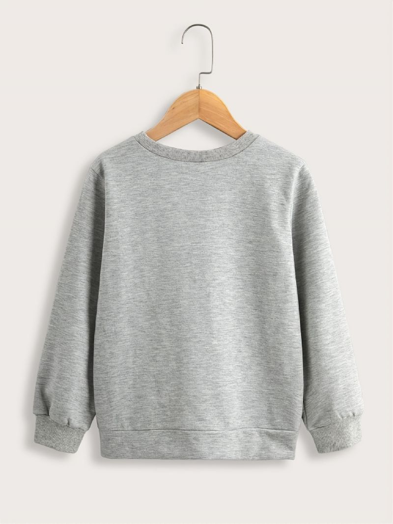 Dětská Dívčí Chlapecká Mikina Crew Neck Pro Podzim Zima Novinka