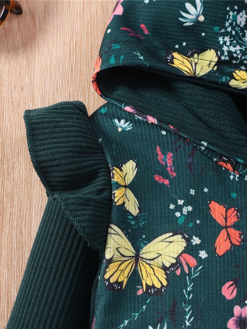 Dětská Mikina S Kapucí Dětské Oblečení S S Květiny S