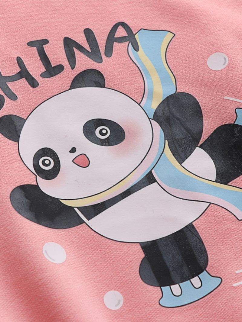 Nová Podzimní Zimní Mikina Pro Chlapce A Dívky S Dlouhým Rukávem Panda S Kresleným Potiskem