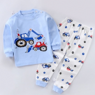 2dílné Pyžamo Se Vzorem Vozidla Pro Chlapce Batole