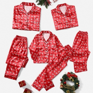 2ks Dívčí Vánoční Červené Ležérní Pyžamo Sada