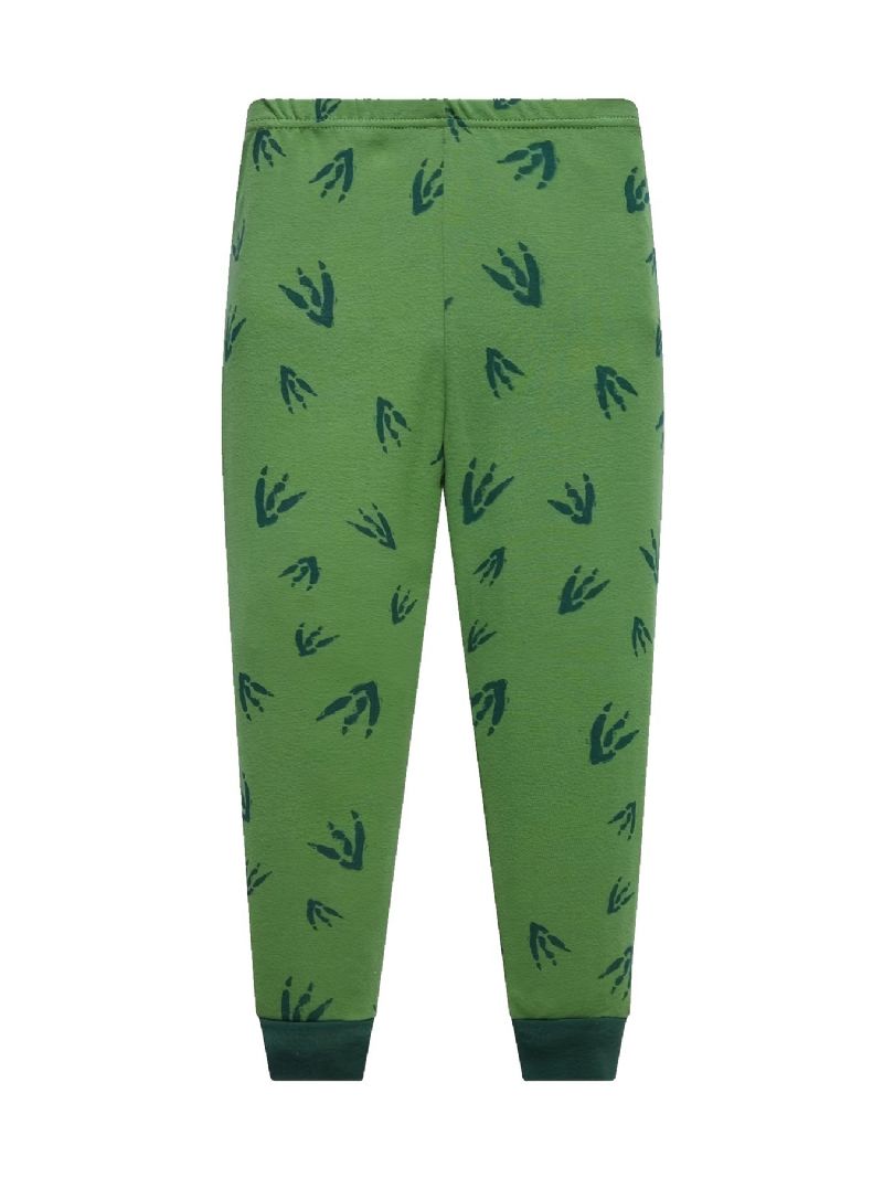 Chlapecké 2ks Pyžamo Kreslený Dinosaur Jurský Park Bavlněný Oblek S Dlouhým Rukávem