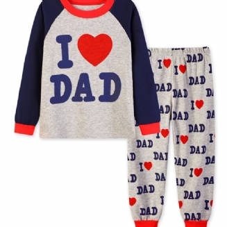 Chlapecké Pyžamo Pro Batole Se Sloganem Miluji Tátu Mámu