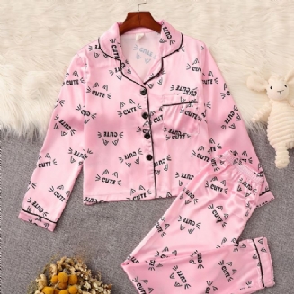 Dívčí Roztomilá Kočičí Košile + Kalhoty Pyžamo Set Dětské Oblečení