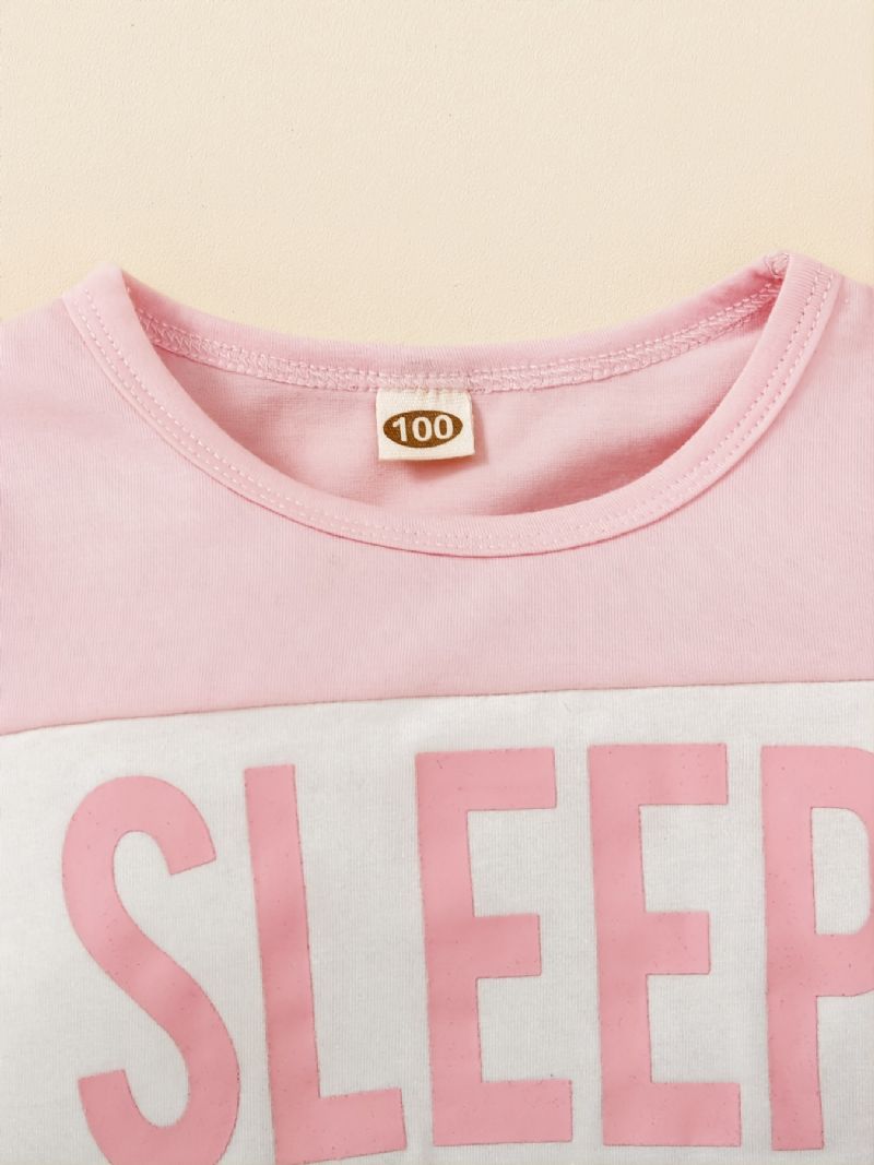 Dívčí Sada Pyžama Sleep Colorblock S Dlouhým Rukávem
