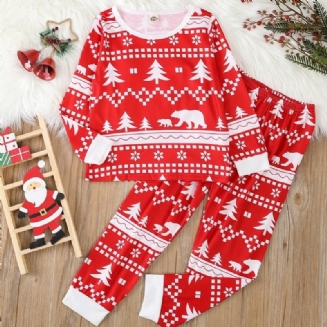 Vánoční Sada Dvoudílného Chlapeckého Pyžama
