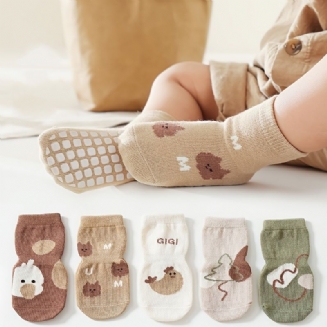 1 Pár Chlapeckých Ponožek Kreslené Protiskluzové Dětské Podlahové Ponožky