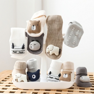 1 Pár Chlapeckých Ponožek Kreslené Protiskluzové Dětské Podlahové Ponožky Bavlna