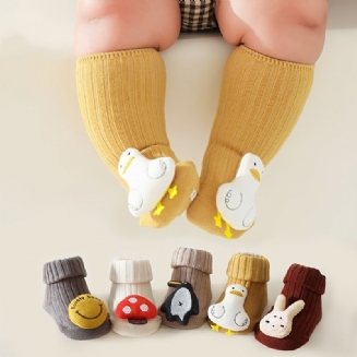 1 Pár Dívčích Ponožek Kreslené Protiskluzové Dětské Podlahové Ponožky