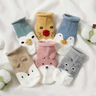 1 Pár Dětských Podlahových Ponožek Kreslené Protiskluzové Batolecí Ponožky Pro Chlapce A Dívky