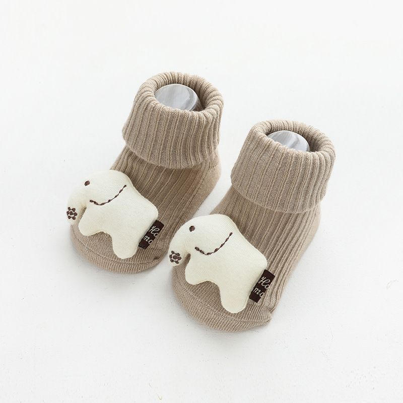 1 Pár Dětských Podlahových Ponožek Hřejivé Protiskluzové Roztomilé Zvířátka Batolecí Ponožky Pro Chlapce Dívky