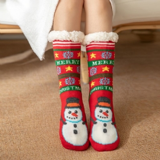 1pár Dětské Vánoční Bavlněné Ponožky Podzim Zima