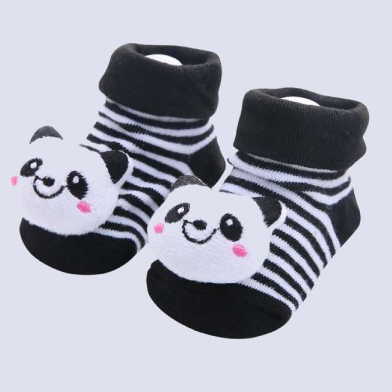 1pár Kojeneckých Podlahových Ponožek Cartoon Decor Batolecí Ponožky Pro Chlapce A Dívky