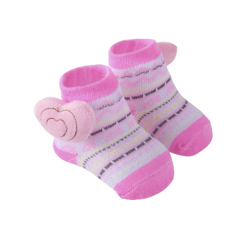 3páry Dívčích Ponožek Pro Novorozence Teplé Batolecí Ponožky