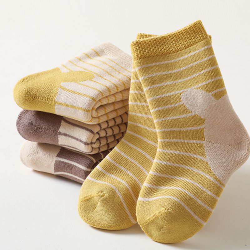 4 Páry Froté Zahuštěné Bavlněné Studené Ponožky Se Střední Trubkou