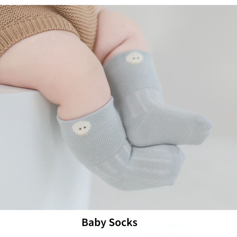 Ponožky Pro Novorozence Kojenecké Miminko Roztomilé Kreslené Bavlněné Bez Kostiček Dětské Měkké Batole