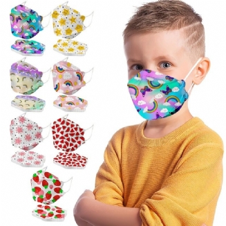 30pc Child Face Mask Cartoon Print Masky Of Protection Děti