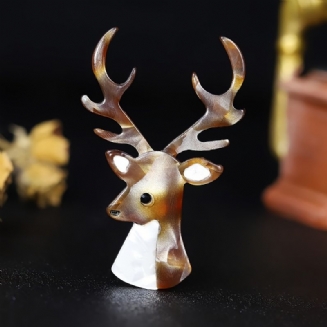 Dívčí Roztomilý Akryl Vivid Sika Deer Pin Na Oblečení Džíny Vánoční Party Příslušenství