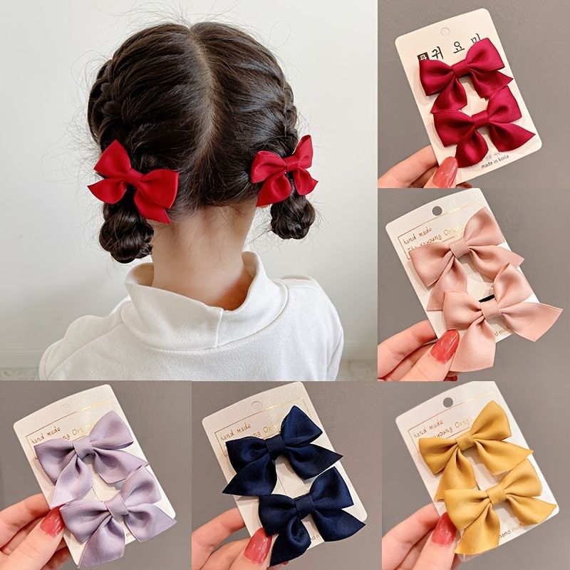 Dívčí Spony Do Vlasů Bowknot Sponky Do Roztomilé Sladké Vlasové Doplňky Pro Děti