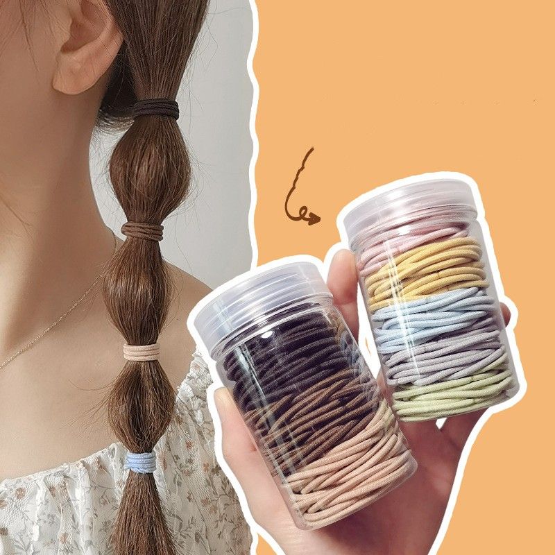 Dívčí Vlasové Doplňky Barevné Malé Gumičky Do Vlasů Dětský Držák Na Culík Čelenka Pro Děti 100ks