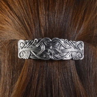 Viking Vlásenka Barrette Vintage Vlasové Spony Kovové Francouzské Sponky Do Vlasů S Rytou Pokrývkou Hlavy Pro Ženy Dívky 1ks