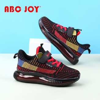 Abc Joy Chlapci Ležérní Pletené Tenisky S Barevnými Pruhy Měkká Podrážka Prodyšná Rychleschnoucí Neklouzavá Obuv