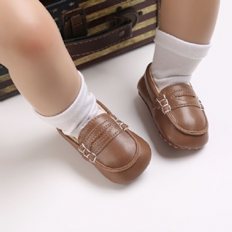 Neformální Pohodlné Boty Penny Loafers First Walker Pro Chlapečky Kojence A Batole Novorozence