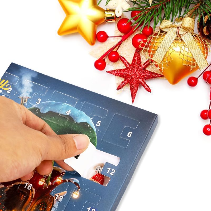 Vánoční Adventní Kalendář Náramky Pro Dívky 24denní Odpočítávací Diy Sada Na Výrobu Šperků S 22 Kouzelnými Korálky 2 Pro Děti Dospívající Ženy