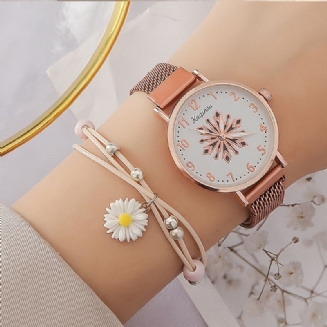 Dětské Hodinky Quartz Simple Móda & Náramek Daisy Přívěsek