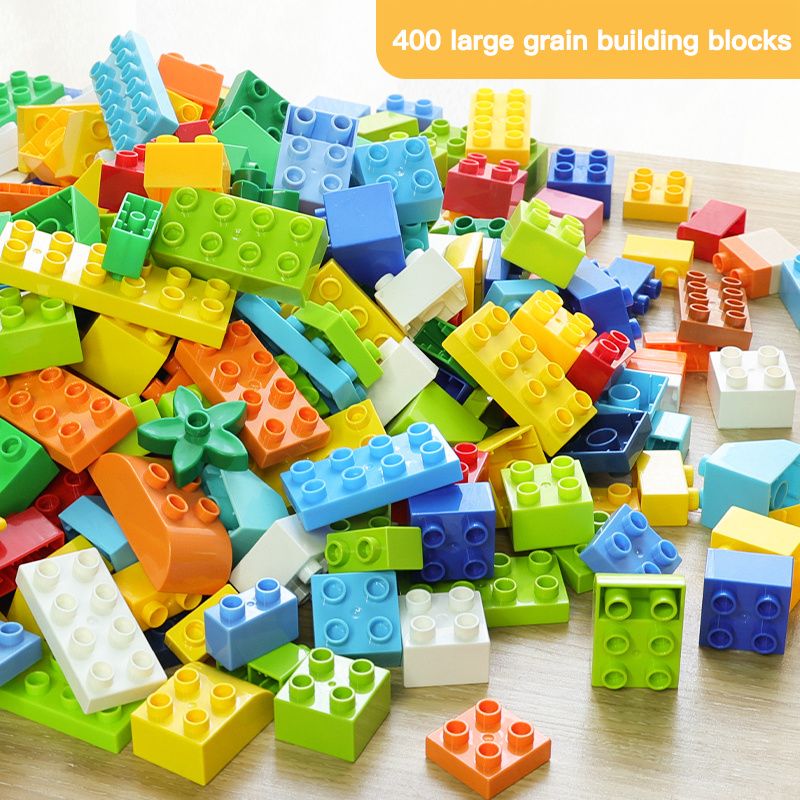 Stavebnice S Velkými Zrny Dětské Velké Montážní Puzzle Chlapecká Hračka Pro Dívky Miminka 2-3-6 Let Kompatibilní S Lego Debao (zabalené)