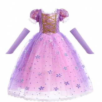 Dívky Sofia Princess Birthday Christmas Dress Kostým Pro Party Cosplay Fialové Šaty