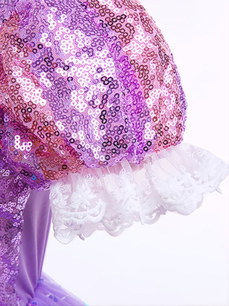Dívky Sofia Princess Birthday Christmas Dress Kostým Pro Party Cosplay Fialové Šaty