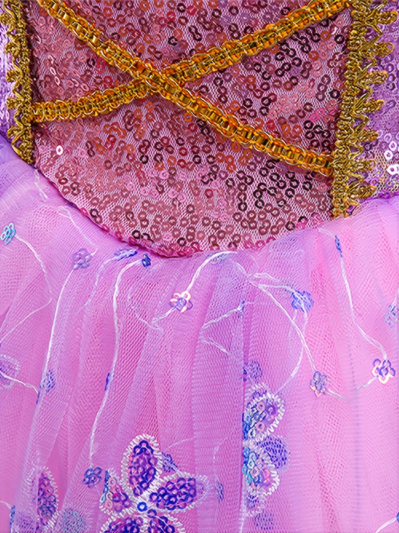Dívky Sofia Princess Birthday Christmas Dress Kostým Pro Party Cosplay Fialové Šaty