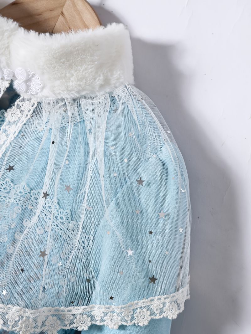 Dívčí Batolecí Šaty Fleece S Dlouhým Rukávem Princeznovské