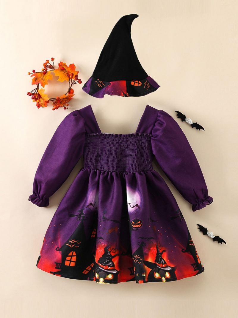 Dívčí Halloweenské Šaty Čarodějnice