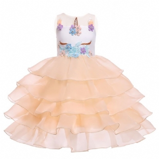 Dětské Šaty Sukně Pro Jednorožce Dívčí Halloweenské Kostýmy Cosplay Princezna