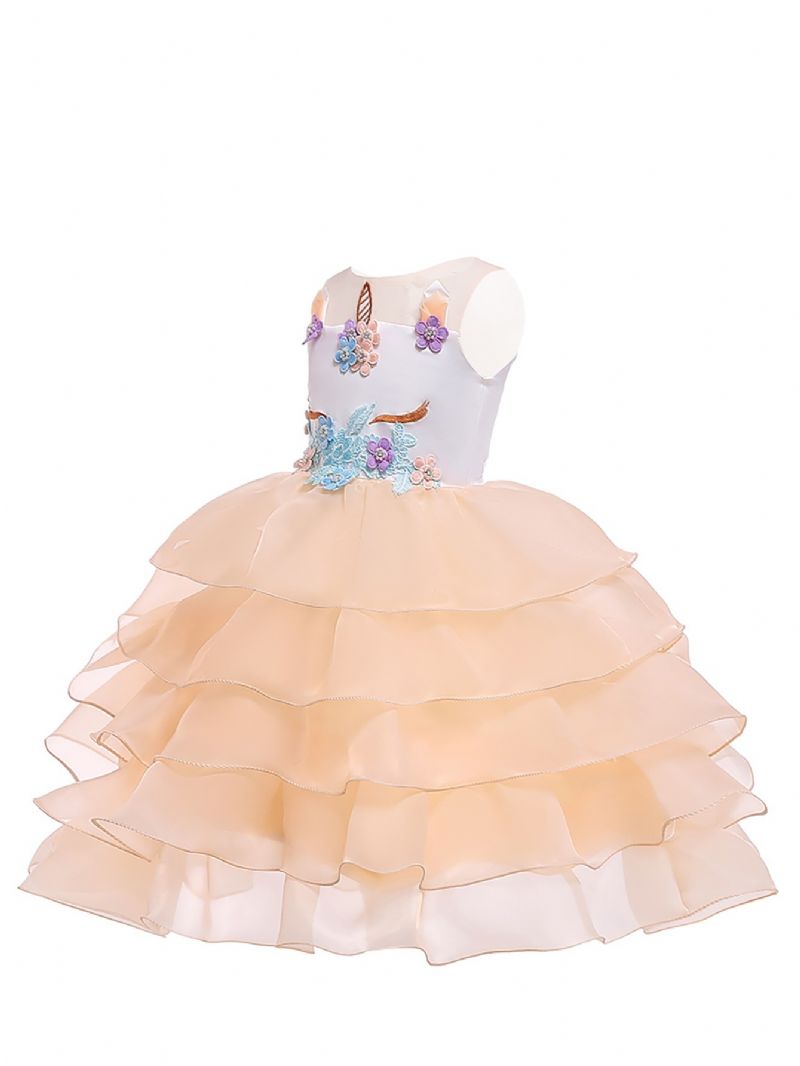 Dětské Šaty Sukně Pro Jednorožce Dívčí Halloweenské Kostýmy Cosplay Princezna
