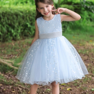 Pevné Puntíkované Šaty Pro Miminka Dívčí Pro Princeznu Narozeninová Párty Zvláštní Příležitost