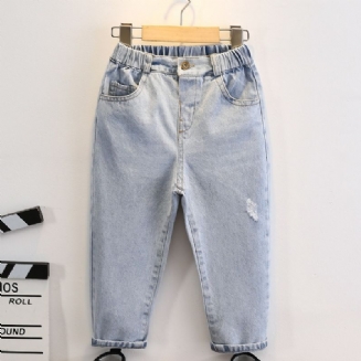 Batole Chlapci Washed Tapered Jeans