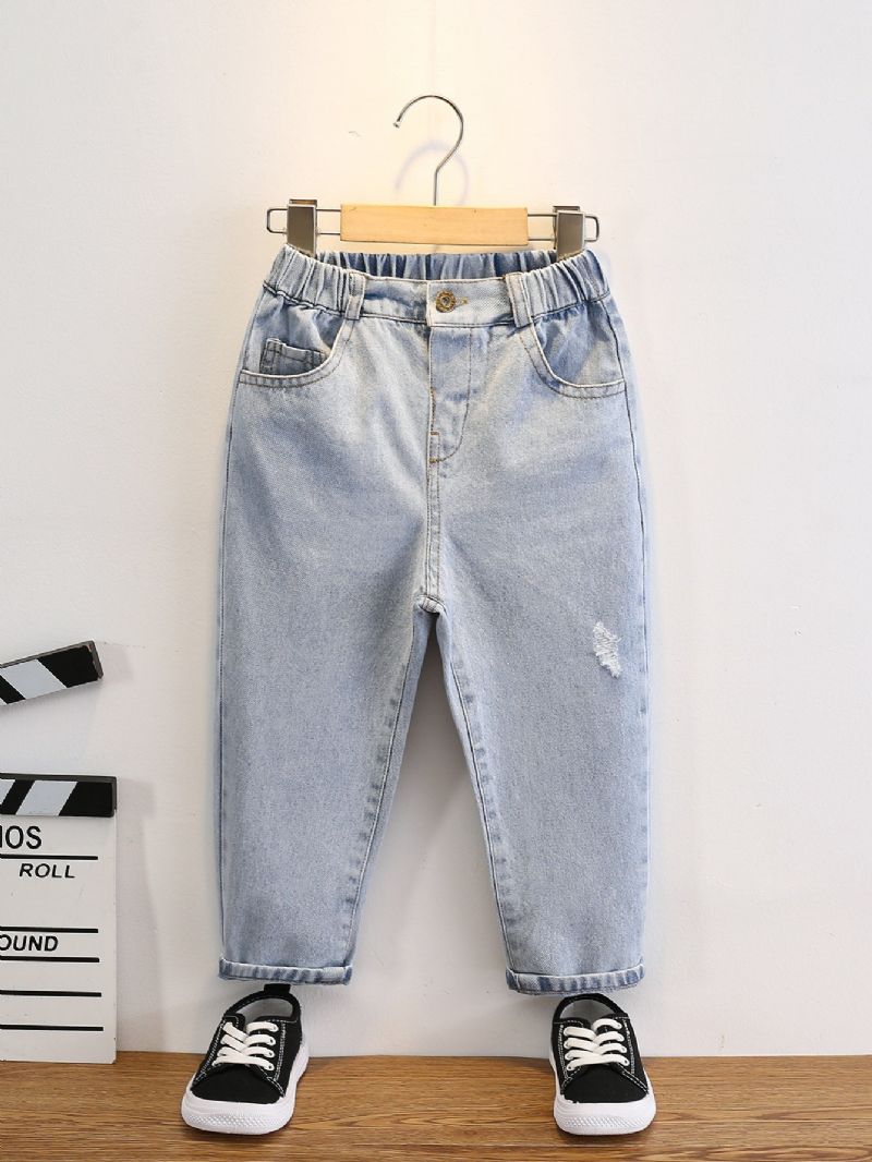 Batole Chlapci Washed Tapered Jeans