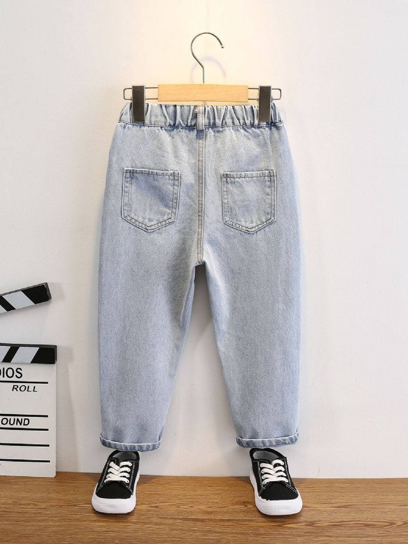Batole Chlapci Washed Tapered Jeans