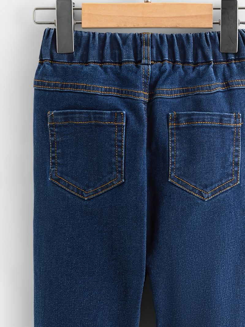 Chlapecké Skinny Jeans Ležérní Kalhoty S Elastickým Pasem Dětské Oblečení