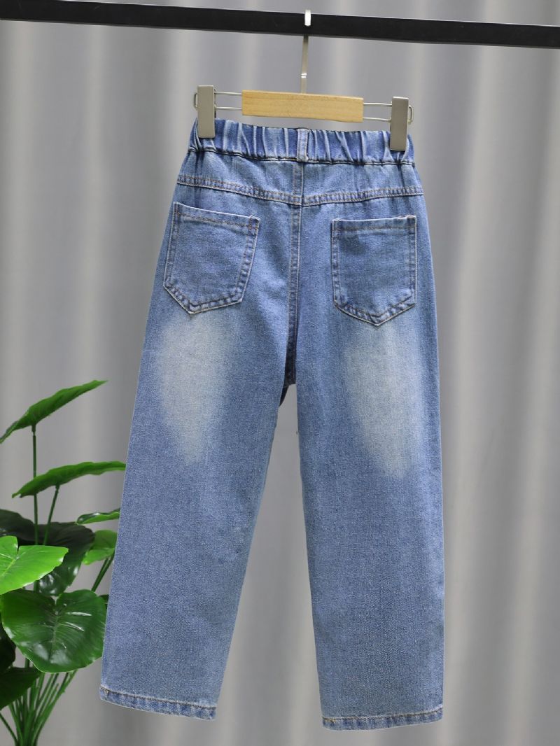 Dívčí Roztrhané Džínové Kalhoty Jean Distressed