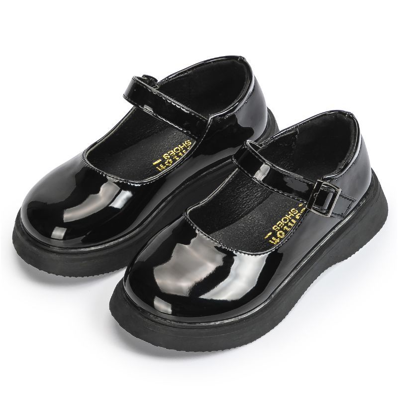 Dívčí Elegantní Ploché Protiskluzové Lehké Boty Mary Janes Pro Zimní Svatební Vystoupení