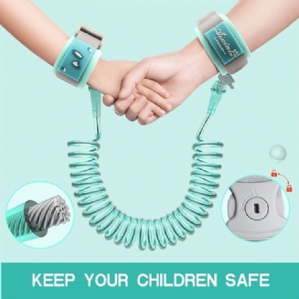 Dětský Bezpečnostní Pás – Protiztrátový Zápěstní Konektor Pro Chlapce Dívky Není Snadné Otevřít Antiztracený Kožený Pás Pro Venkovní Aktivity (5 Stop / 1.5 M) (6.5 / 2 M)