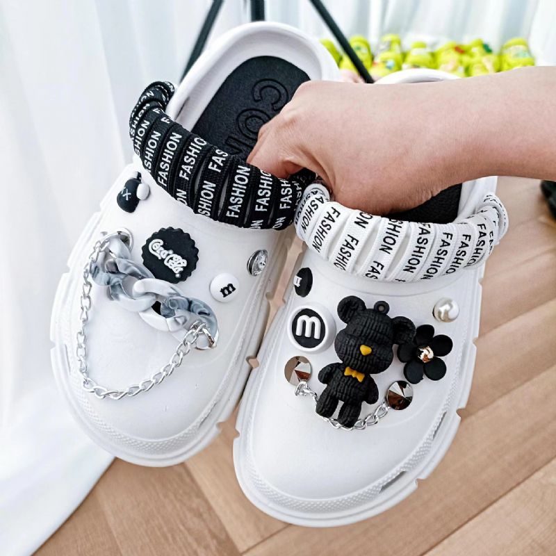 13ks / Sada 3d Přívěsky Bear Croc Pro Dívky Roztomilé Na Boty Pro Ženy Doplňky Do Bot Dekorační Na Dřeváky Pantofle Vánoční Dárek