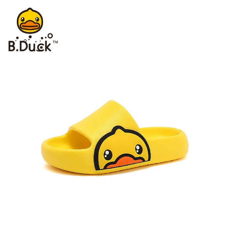 B.duck Unisex Protiskluzové Skluzavky S Měkkou Podrážkou S Kresleným Kachním Designem