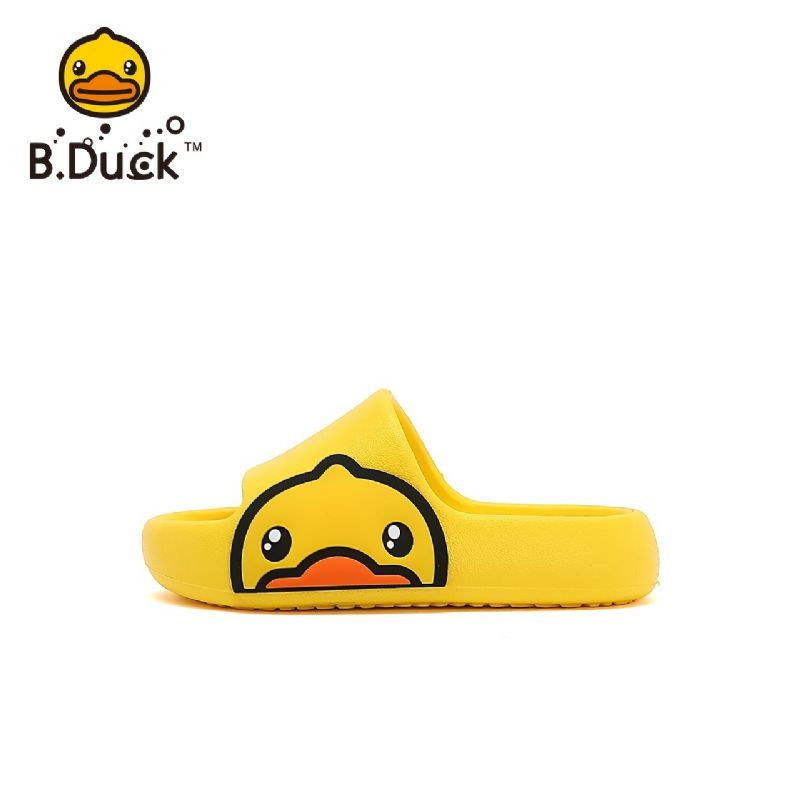 B.duck Unisex Protiskluzové Skluzavky S Měkkou Podrážkou S Kresleným Kachním Designem